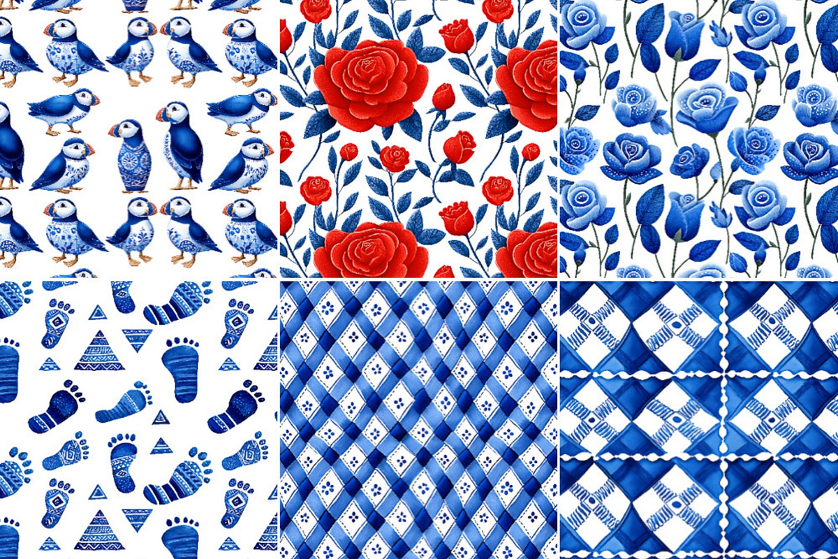 Sea Toile Clipart and Patterns, a Decorative Illustration by Nicole Branger Art (Photo 14 of 28)