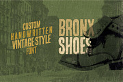 Bronx Shoes Custom Font, a Font by Cruzine (Thumbnail 2 of 5)