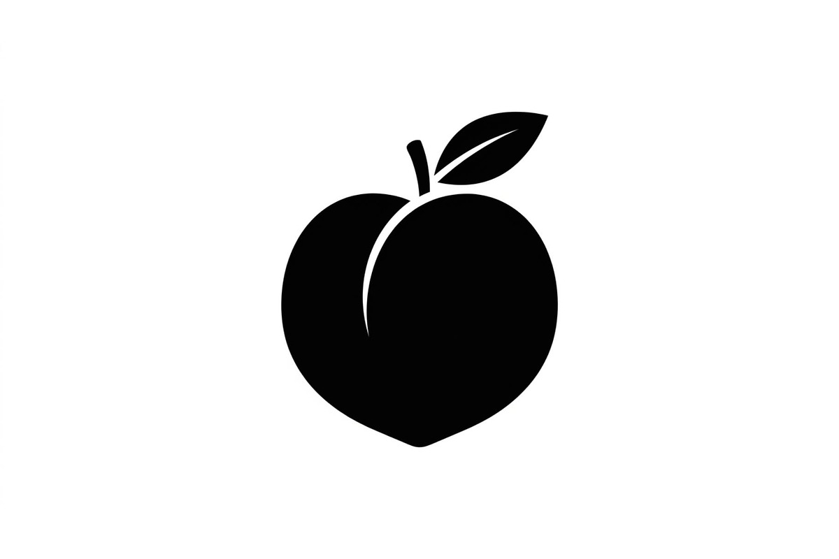 Peach Fruit Silhouette Collection, an Object Graphic by Creativeshirt (Photo 2 of 3)