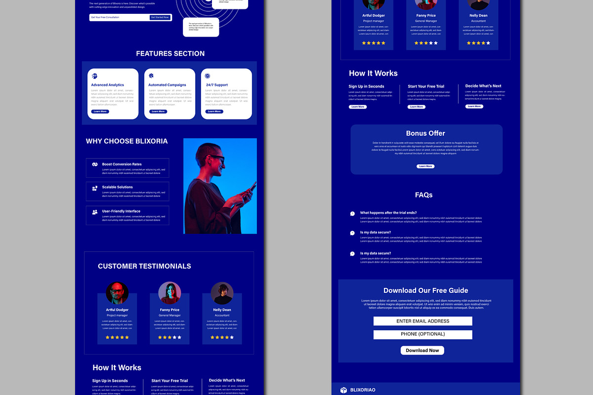Lead Generation Landing Page, a Landing Page Template by MightyDesign (Photo 3 of 6)