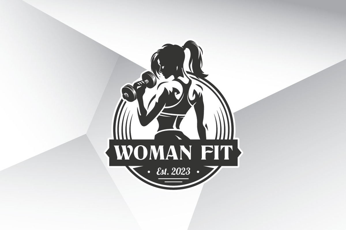 Vintage Woman Fitness Logo Template, a Branding & Logo Template by Heavtryq Design (Photo 4 of 4)