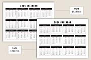 2026 Yearly landscape Calendar Canva, a Stationery Template by Mustafiz (Thumbnail 2 of 4)