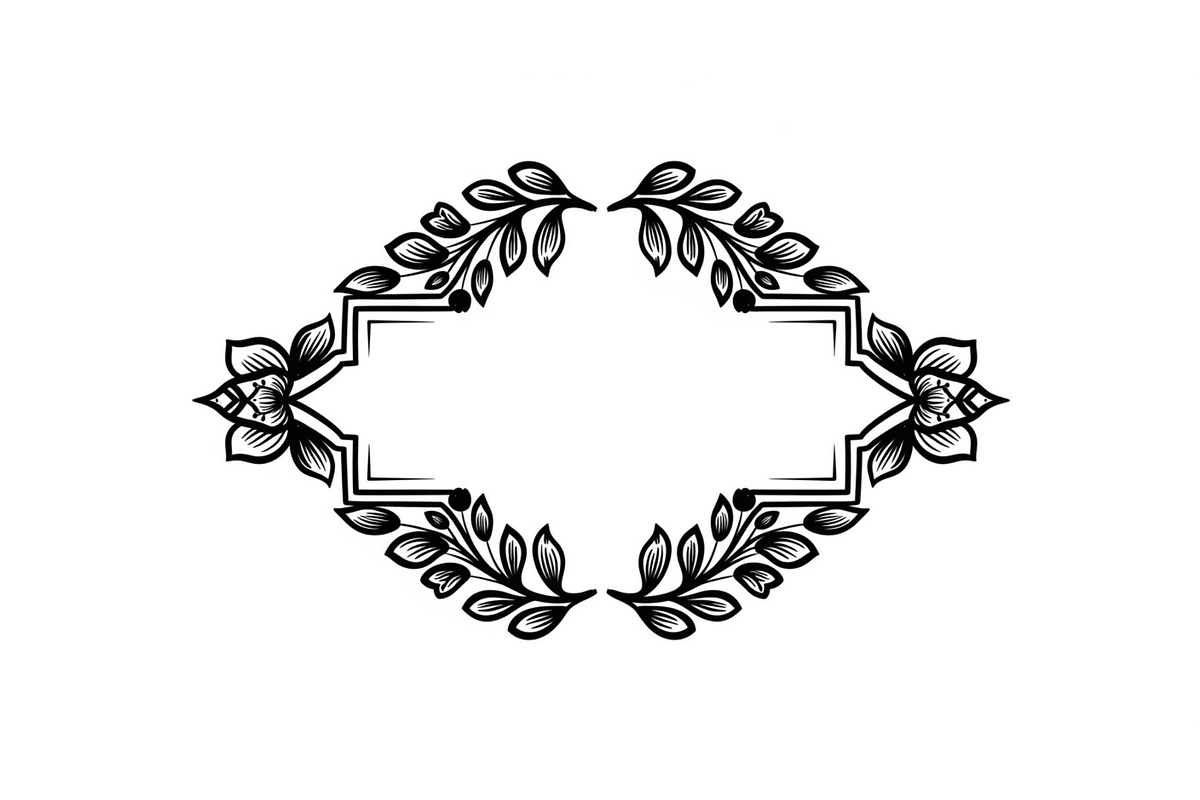 Vintage Floral Frame Vector Bundle, an Illustration by Designs_River (Photo 10 of 51)