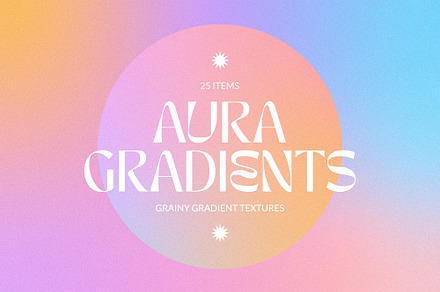 Aura: Grainy Gradient Textures, a Background Graphic by May Motif