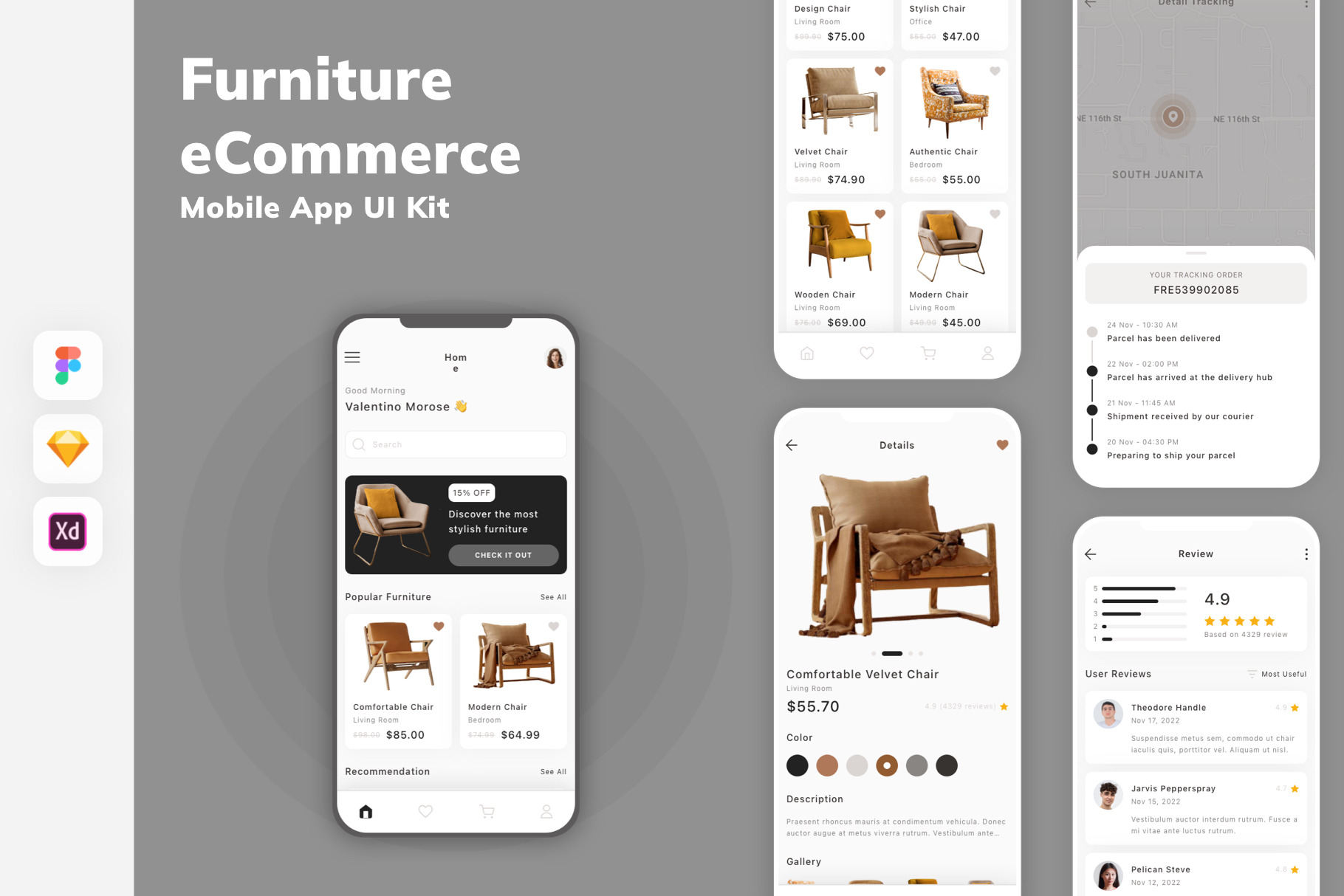 Furniture eCommerce App UI Kit, an UI Kit Template by uicube | Creative ...
