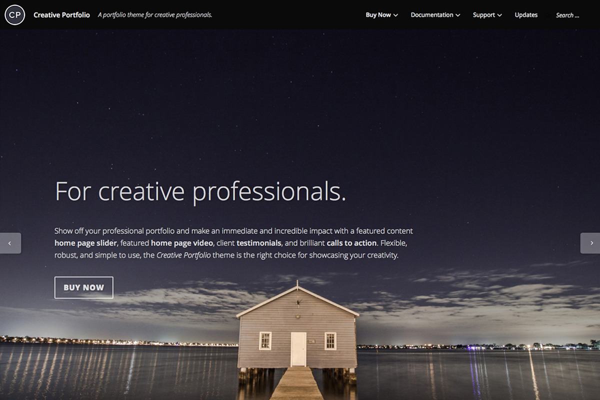 Creative Portfolio WordPress Theme, a WordPress Template by We Cobble (Photo 4 of 6)