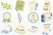 Golf Baby Shower Clipart PNG Animals, a Sport Illustration by SugarCloudStudioArt (Thumbnail 4 of 9)