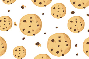 Cookies seamless pattern, a Pattern Graphic by Viktorijareut