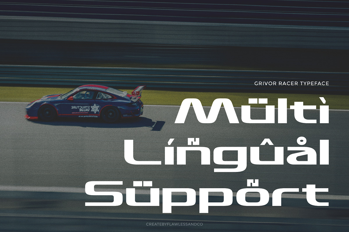 Grivor Racer - Modern Sport Font, a Sans Serif Font by Flawless And Co (Photo 10 of 10)