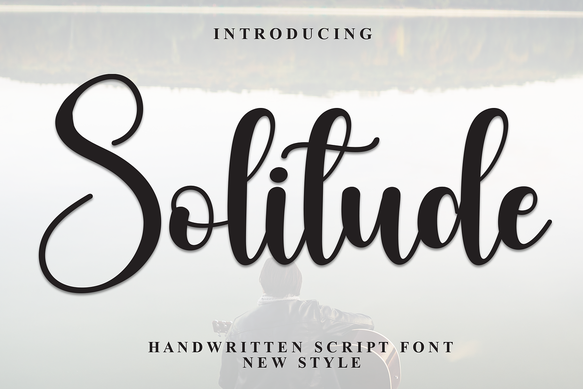 Solitude | Script Font, a Handwritten Font by Scratchones (Photo 1 of 8)
