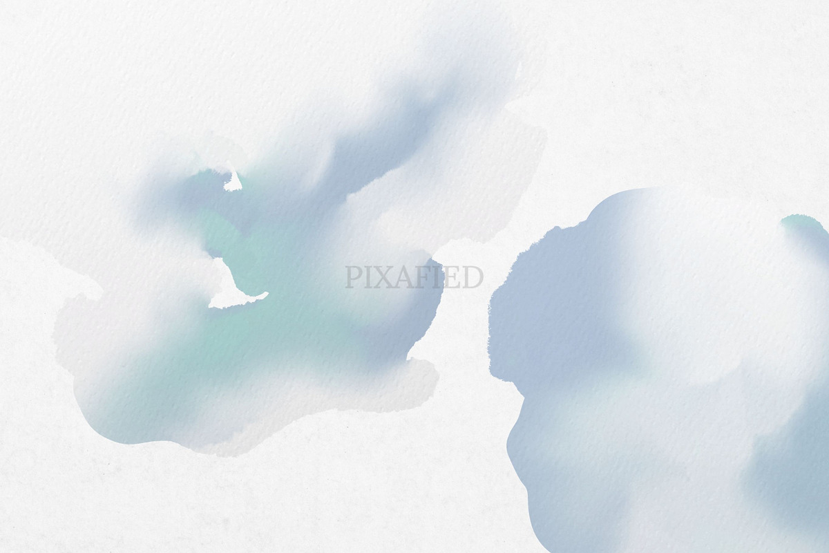 Blue and White Watercolour Clip Art, a Decorative Illustration by Pixafied (Photo 2 of 4)