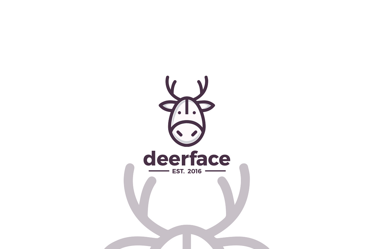 Deer Face Logo Template, a Branding & Logo Template by Propex (Photo 2 of 3)