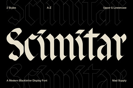 Scimitar | Blackletter Display Font