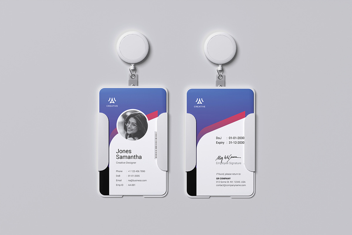 ID Card Template Vol 12, a Stationery Template by graphix_shiv (Photo 4 of 4)