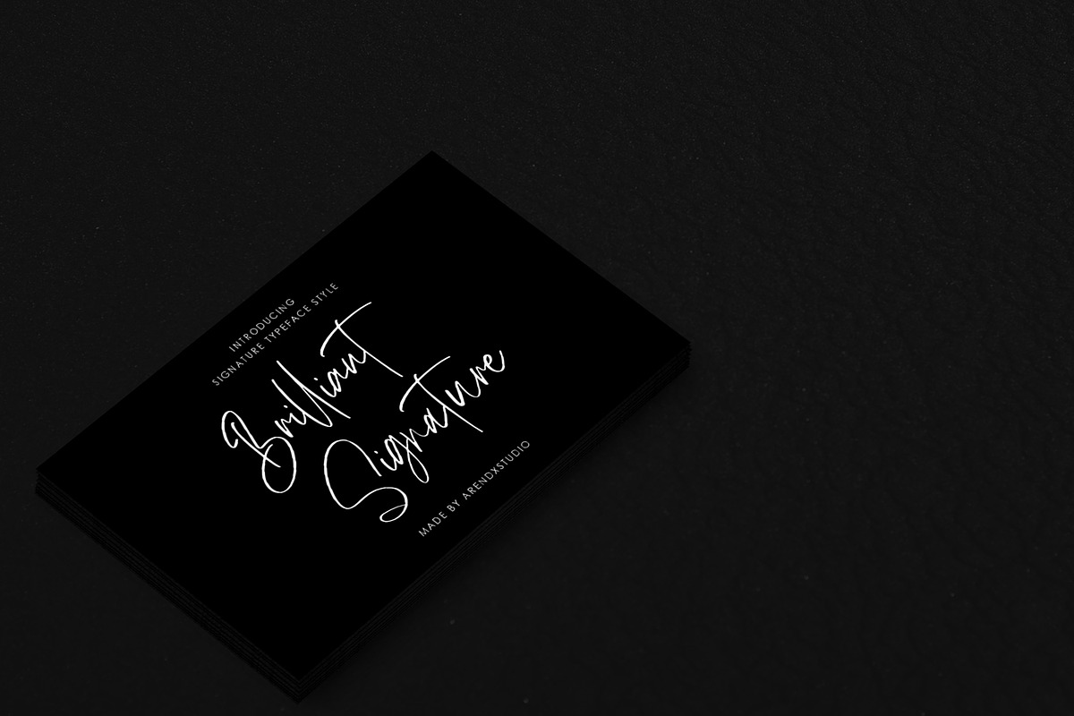 Brilliant Signature - Logotype Font preview 4