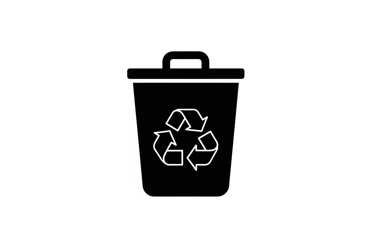 Recycling Bin Minimal Silhouette, a Graphic by Designer_Momina (Photo 13 of 14)