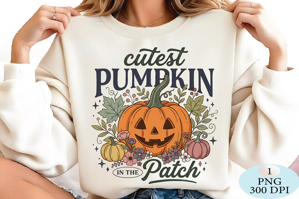 Cutest Pumpkin In The Patch PNG, a Seasonal Illustration by Daily.Designs (Photo 2 of 5)
