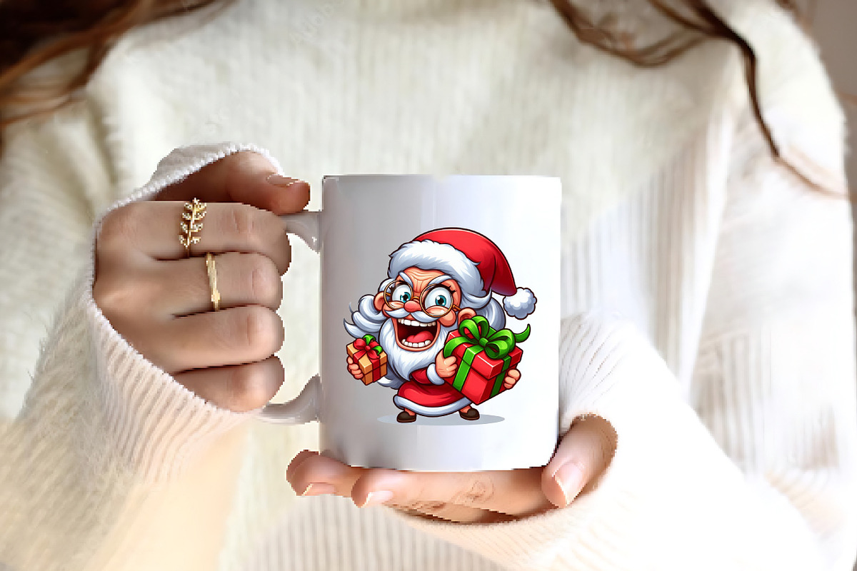Christmas Crazy Gnome Png Clipart, a Seasonal Illustration by Craft Nest (Photo 7 of 7)