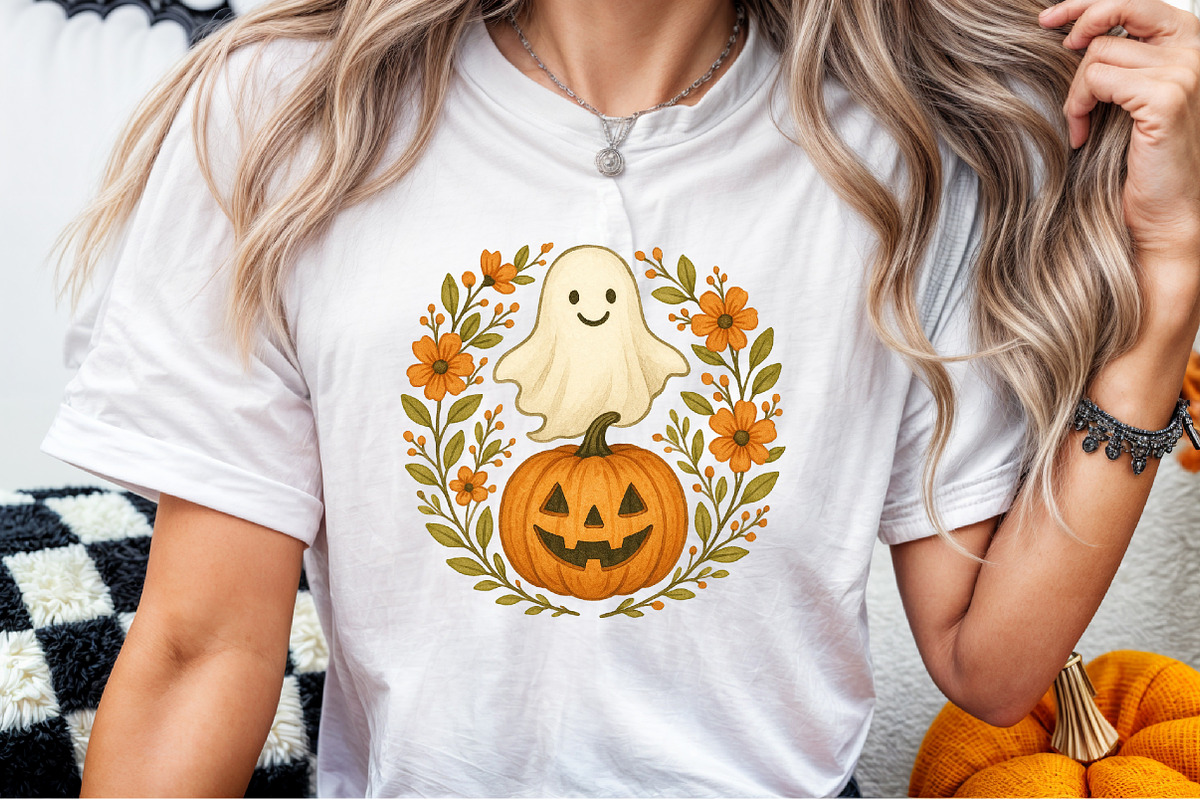 Ghost Pumpkin Fall Autumn Halloween, an Illustration by Sublimation Artist (Photo 4 of 9)