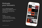 Dark Canva Instagram Posts, a Social Media Template by angela simone creative (Thumbnail 2 of 6)