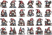Cozy Christmas Gnomes Clipart, an Illustration by Sublimation Artist (Thumbnail 2 of 6)