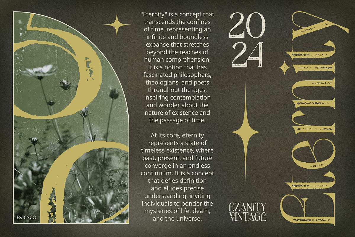 Ezanity Vintage, a Serif Font by Craft Supply Co. (Photo 2 of 8)