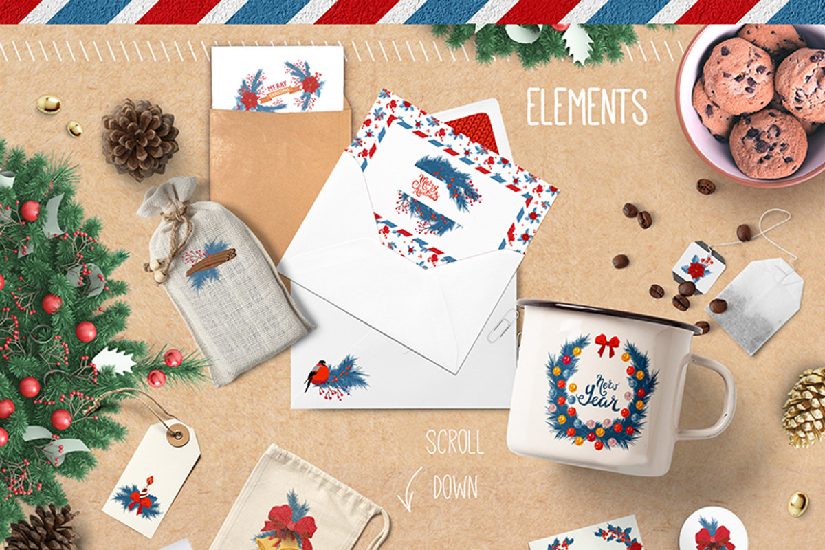 New Year Objects & Symbols Set, a Decorative Illustration by Popova_Irina (Photo 8 of 10)
