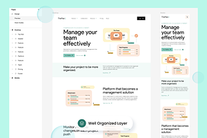 Team Management Landing Page