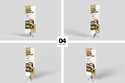 Tripod Stand Banner Mockup