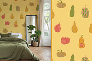 Autumn Pumpkins patterns & clipart, a Seasonal Illustration by Carpet Tapete Pretzel (Thumbnail 9 of 11)