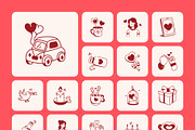 Love and Celebration Doodle Icons, an Outline Icon by Prosymbols (Thumbnail 9 of 13)