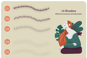 Ophelia Grain Vector Brushes