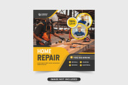 Home repair service banner template