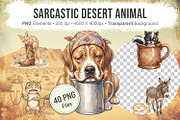 Sarcastic Desert Animal Sublimation, an Animal Illustration by Artnoy (Thumbnail 1 of 18)