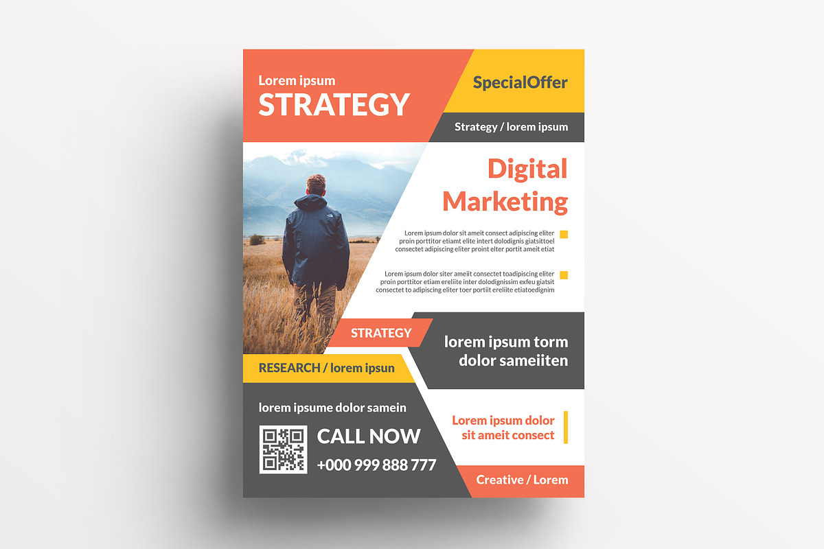 Creative Corporate Flyer V53, a Flyer Template by KHIDD (Photo 1 of 2)