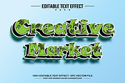 Oil palm 3D editable text effect, a Layer Style Add-On by nicemorning (Thumbnail 3 of 3)