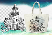Nautical clip-art line-art graphic, an Animal Illustration by NATASHA CHU (Thumbnail 6 of 16)