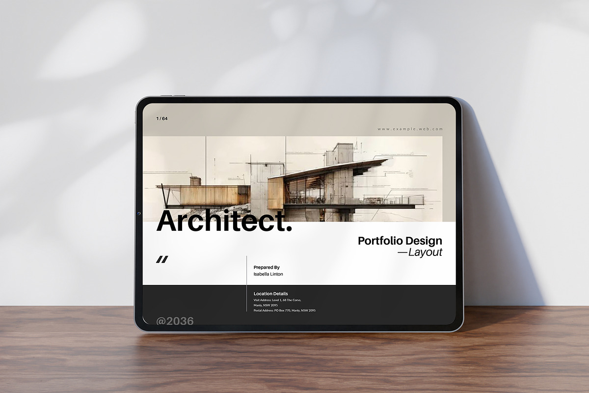 Architecture Portfolio Landscape, a Brochure Template by TemplateFolio-Shop (Photo 17 of 18)