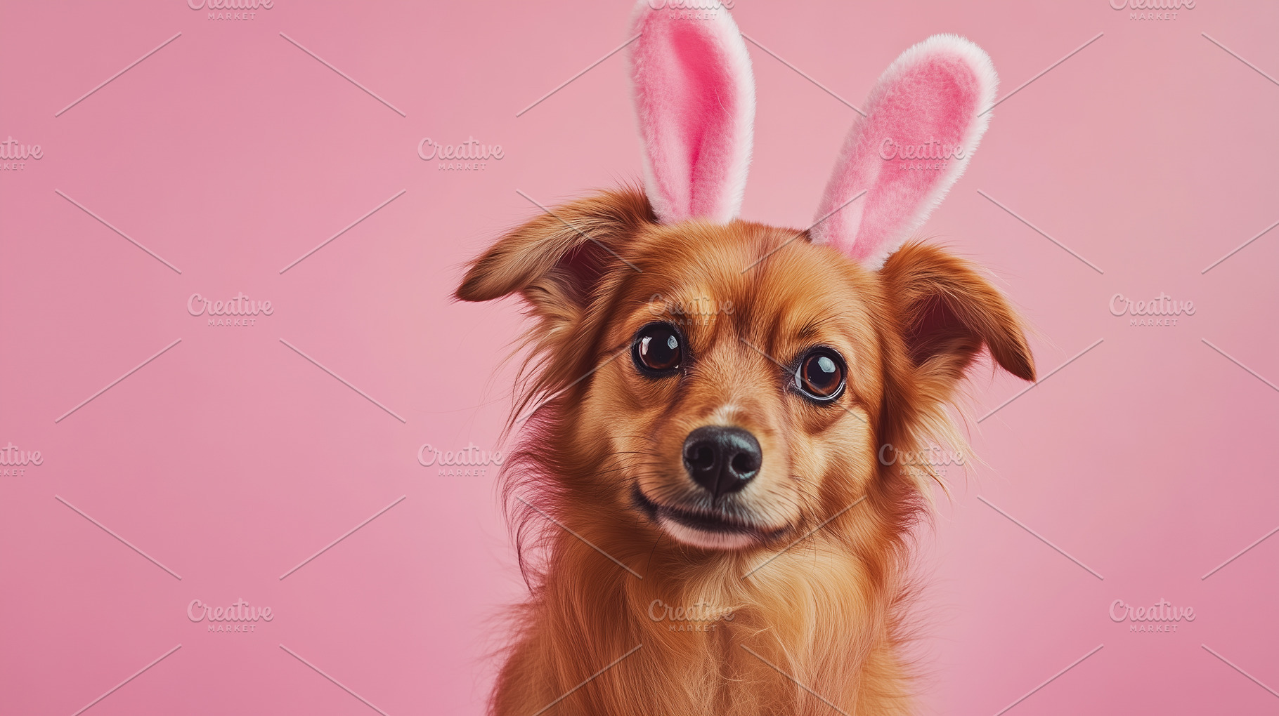Cute dog with easter bunny ears, an Animal Photo by MistyDay