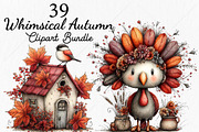 Whimsical Autumn Clipart Bundle, a Seasonal Illustration by Canvas Craft (Thumbnail 1 of 10)
