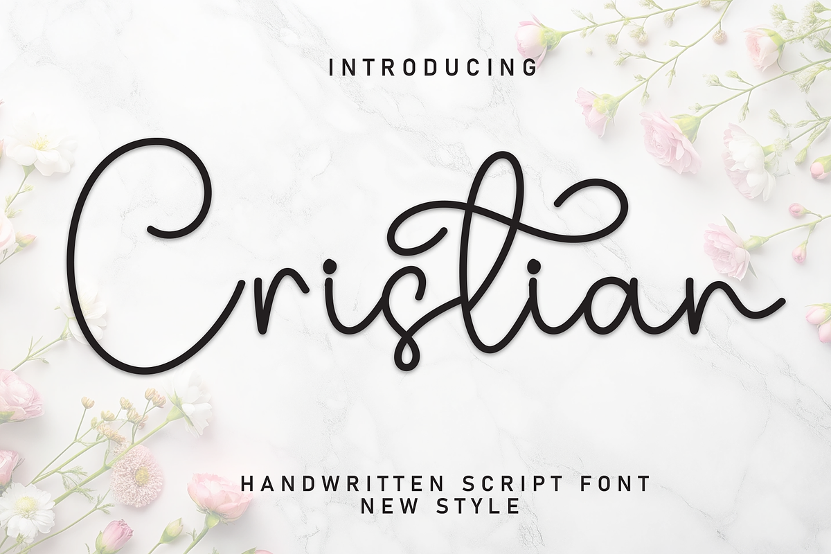 Cristian | Script Font, a Handwritten Font by Scratchones (Photo 1 of 9)