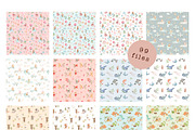 BUNDLE #1- Watercolor Patterns, an Animal Illustration by Flora+Bear (Thumbnail 5 of 10)