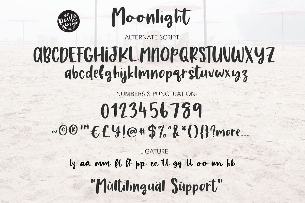 Moonlight | Script Font Duo preview 7