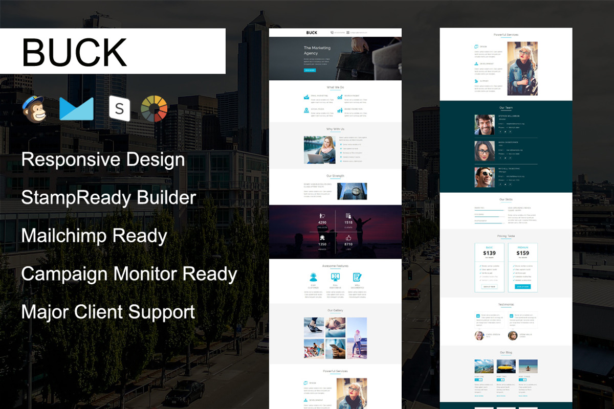 BUCK - Responsive Email Template, an Email Template by Pennyblack Templates (Photo 1 of 3)