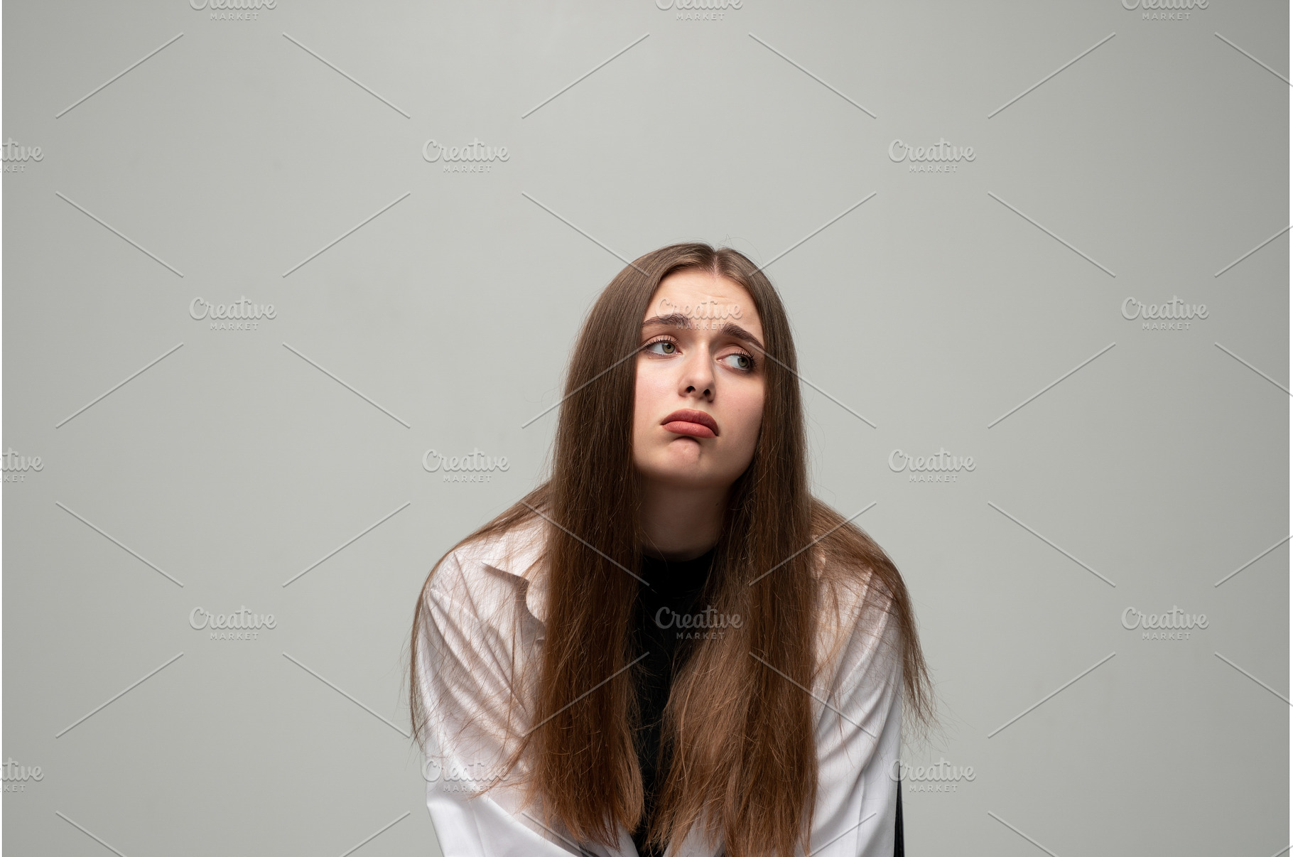 Young woman feeling upset and, a Person Photo by volodymyrshtun13795