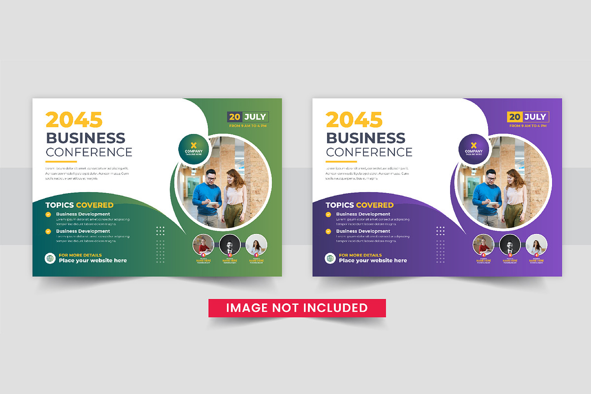 Business Conference Flyer, a Design Template by Pavel_design