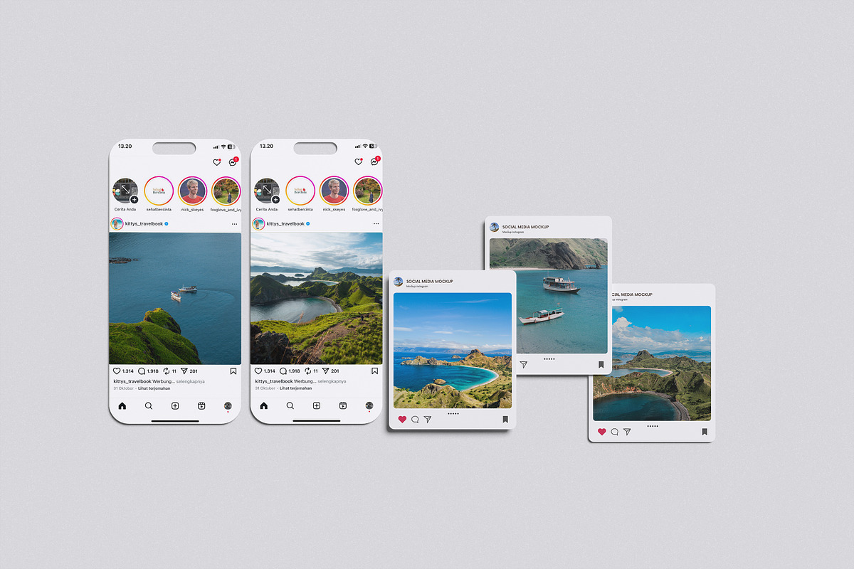 High Quality Instagram Mockup, an Advertising Mockup by Afif_studio (Photo 5 of 5)