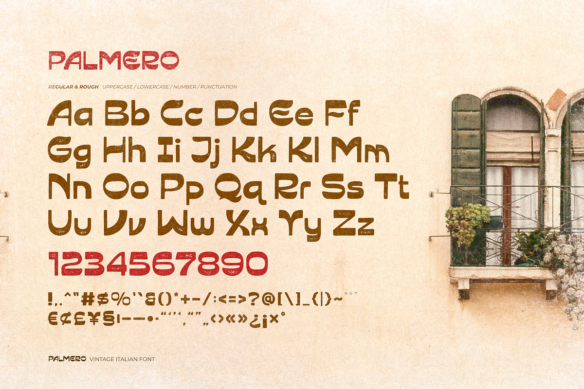 Palmero - Vintage Italian Font, a Sans Serif Font by ikiiko (Photo 6 of 7)