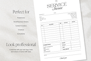 Service Invoice Canva Template, a Stationery Template by Tabitha Emma (Thumbnail 3 of 6)