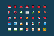 Flat icons, a Graphic by popcic (Thumbnail 2 of 3)